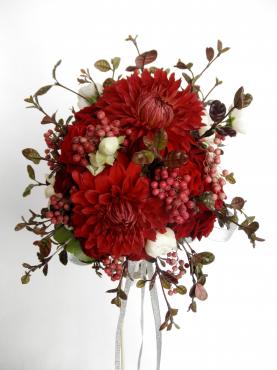 赤ブーケ ～Happy Wedding♪～｜「花よね」　（熊本県熊本市中央区の花キューピット加盟店 花屋）のブログ